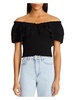 did i flutter womens smocked ruffled pullover top