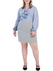 plus womens tweed business pencil skirt