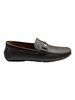 drulio 6211256 men's brown grained leather loafers