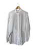 women's backless button up blouse in white