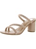 myla womens faux leather mule sandals