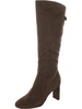 adelayde womens zipper manmade knee-high boots