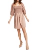 womens smocked short mini dress