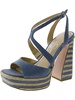 dosia 2 womens denim espadrille platform sandals