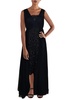 womens lace front embroidered midi dress