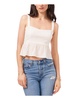 womens cropped sleeveless peplum top