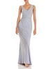 womens column polyester evening dress