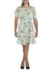 womens georgette knee-length shift dress