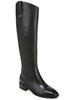 drina ath womens leather bock heel knee-high boots