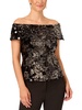 womens sequined hidden back zipper off the shoulder