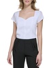 womens pullover cap sleeve cropped