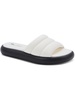 simona womens peep-toe manmade flatform sandals