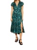 mia dress in emerald burnout