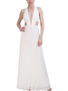 womens full length halter evening dress