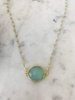 mrs. parker endless summer chalcedony necklace in gold