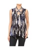 tie dye scarf top in blue
