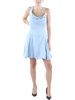 womens linen short mini dress