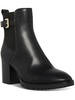 triston womens block heel pointed toe ankle boots