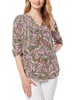 womens paisley v-neck blouse
