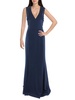 sandra womens v-neck sleeveless formal dress