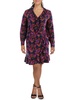 womens floral knee-length shift dress