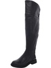 battina womens leather block heel over-the-knee boots
