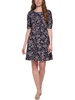 womens mini floral print shift dress