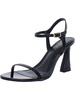 discco womens faux leather strappy ankle strap