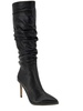harbi womens leather studded knee-high boots