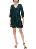 womens mesh above knee fit & flare dress