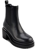 patria   womens man made block heel chelsea boots