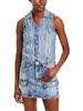 womens collar button-down button-down top