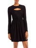 womens cutout floral mini dress