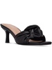 niah womens faux leather open toe heels
