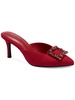 selinah womens microsuede embellished mules