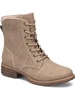 claudia womens faux leather black heel combat & lace-up boots