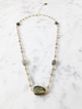 mrs. parker endless summer labradorite necklace in gold