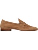 women's summer penny loafer in dark taupe suede