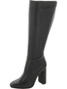 womens leather wide calf knee-high boots
