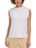 womens satin sleeveless shell