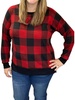 plaid weekender tee in red