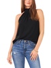 womens mock neck tie shell