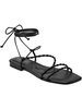 womens strappy faux leather gladiator sandals