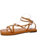 waren3 womens flat strappy thong sandals