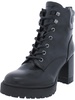 esen  womens faux leather ankle motorcycle boots