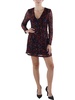 womens sequined above knee shift dress