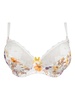 jardin delice three part seam bra in yellow/purple