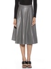 pleather midi skirt