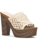 shelbie 5 womens macrame slip on heels