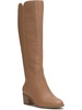 cashlin womens leather round toe knee-high boots